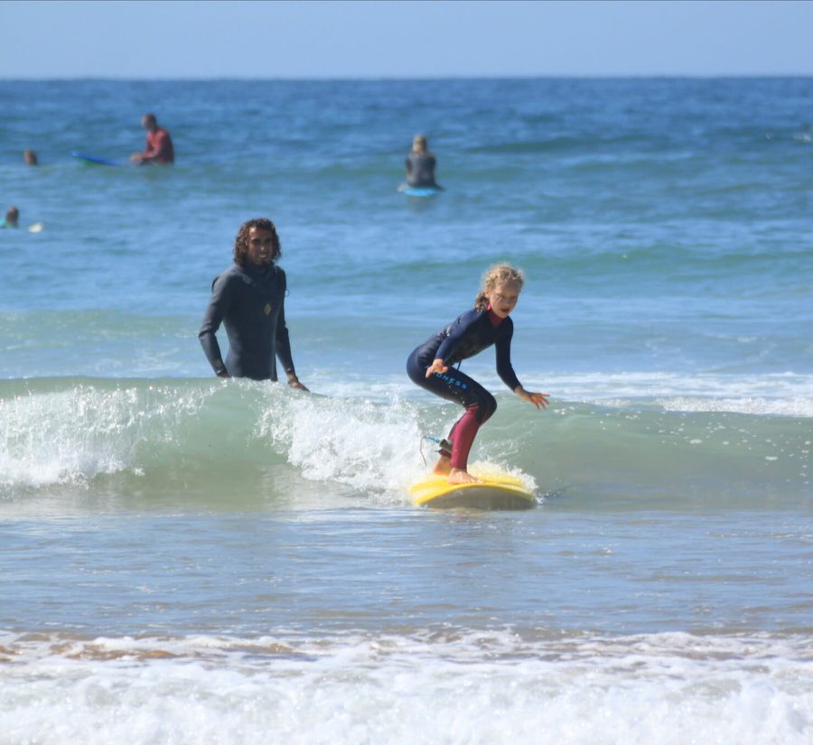 Two up on the same wave